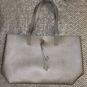 Brushed muted gold tote bag
